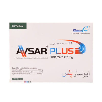 AVSAR PLUS 5/160/12.5MG TAB