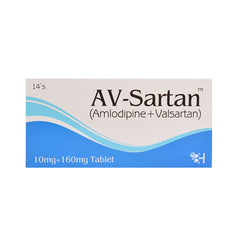 AV-SARTAN 10MG+160MG 14S