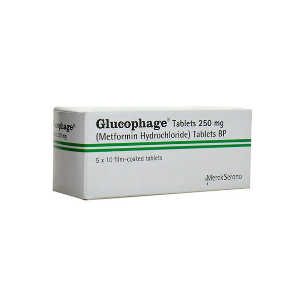 GLUCOPHAGE 250MG TAB