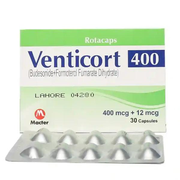 VENTICORT 400MCG/12MCG CAP