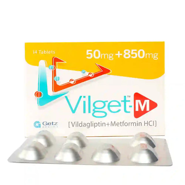 VILGET-M 50MG+850MG TAB
