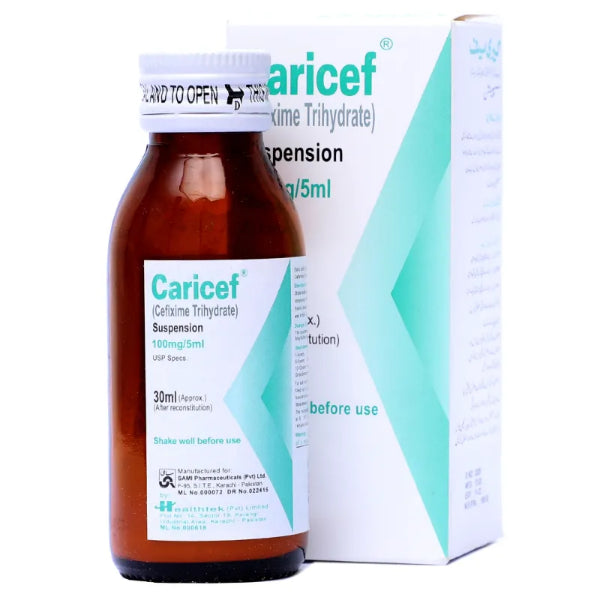 CARICEF 100MG SUSP 30ML