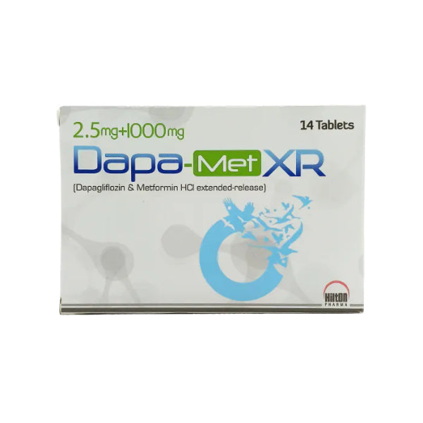 DAPA-MET XR 2.5 MG+1000MG TAB 14S