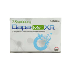 DAPA-MET XR 2.5 MG+1000MG TAB 14S
