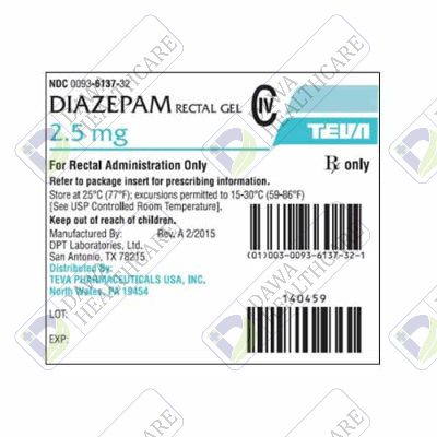 DIAZEPAM SUPPOSITORY 2.5MG