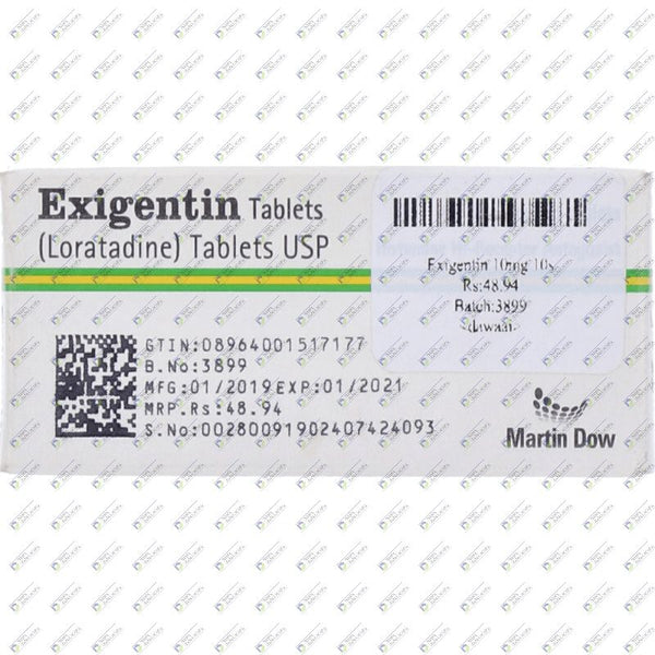 EXIGENTIN 10MG TAB