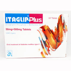 ITAGLIP PLUS 50 / 500MG TAB 14S