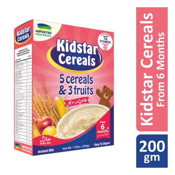 KIDSTAR 5 CEREALS+3 FRUITS 200GM