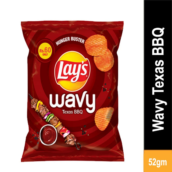 LAYS WAVY TEXAS BBQ 60RS RED