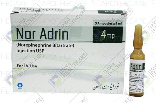 NOR-ADRIN 4MG INJ