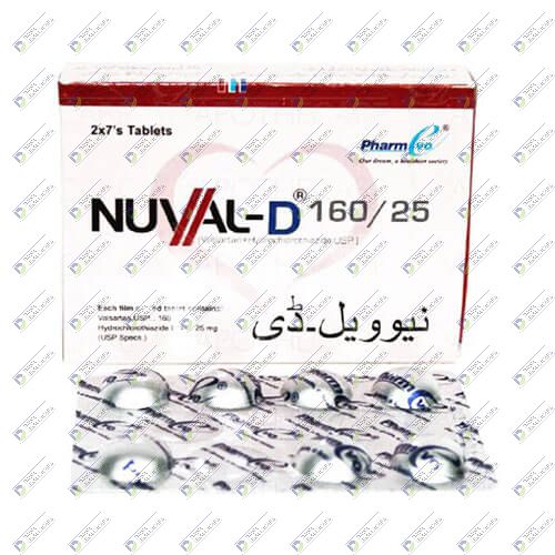 NUVAL-D 160MG+25MG TAB