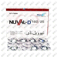 NUVAL-D 160MG+25MG TAB