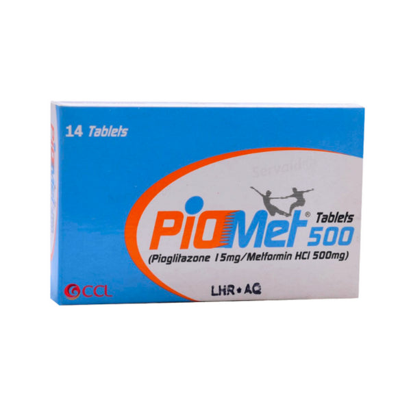 PIOMET 15MG+500MG TAB