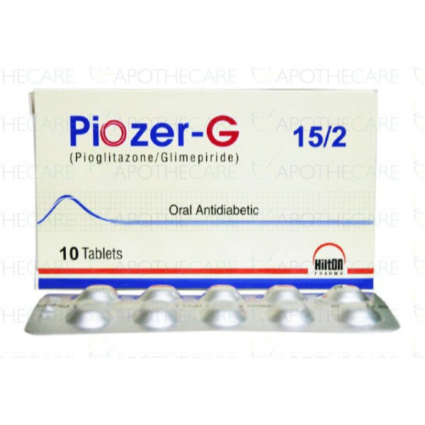PIOZER-G 15MG+2MG TAB