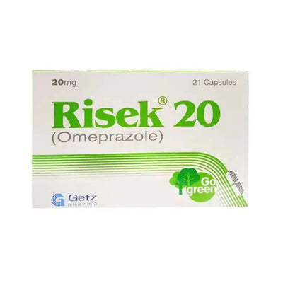 RISEK 20MG CAP 21S