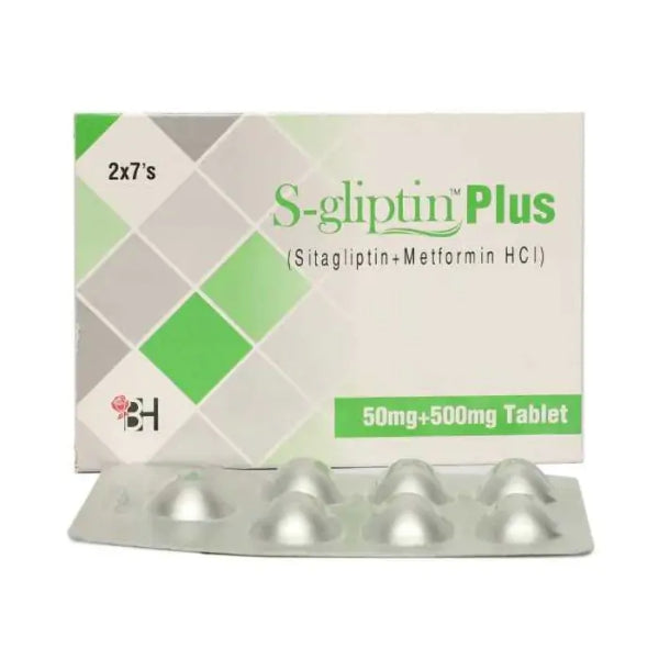 S-GLIPTIN PLUS 50MG+500MGTAB