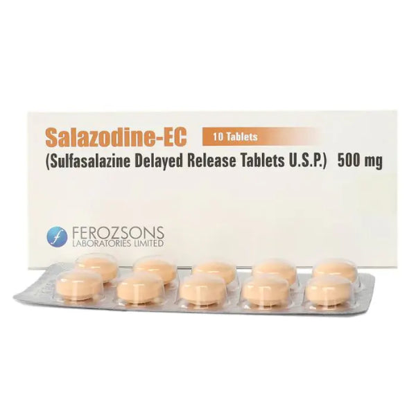 SALAZODINE-EC 500MG TAB