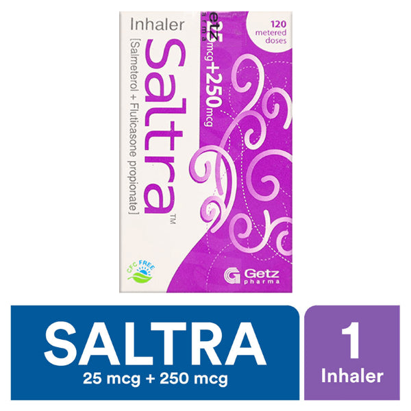 SALTRA 25MCG+250MCG INHALER