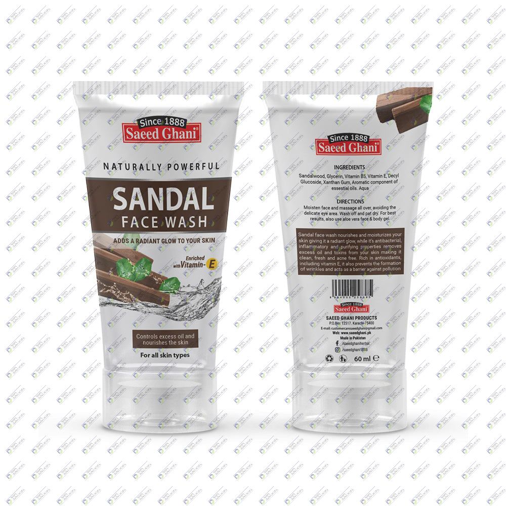 SG SANDAL FACE WASH 60ML
